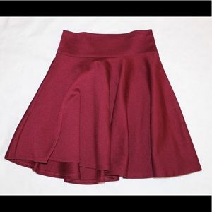 Maroon skater skirt